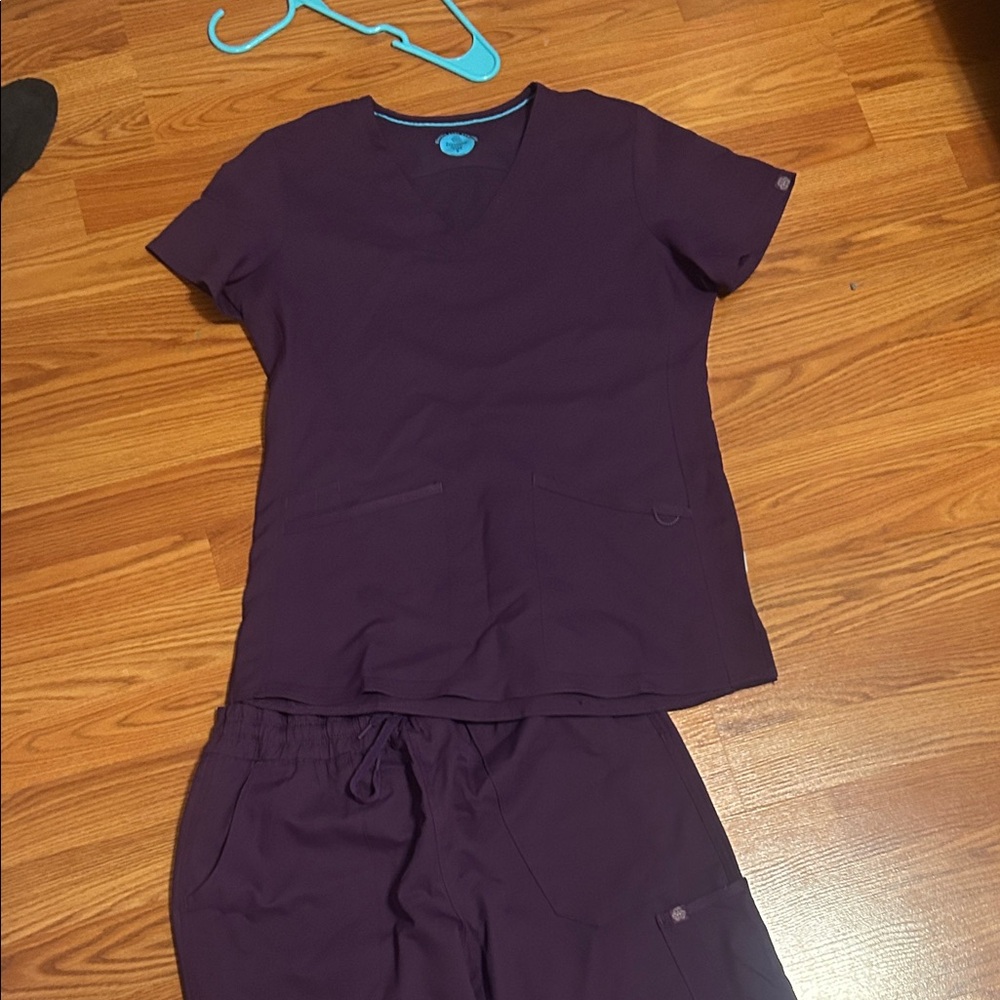 Purple Women's Scrub Set